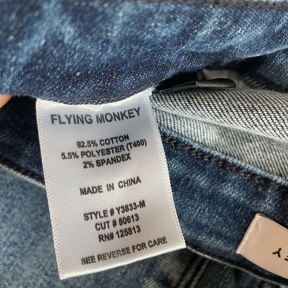Flying Monkey High-rise Button Skinny Jeans; NWT; size 29 - Picture 6 of 11